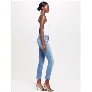 MOTHER Looker ankle fray-thrilling shots wash size 24